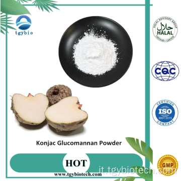 In polvere di glucomannan di glucomannan di konjac organico puro di massa